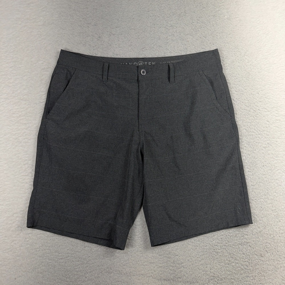 Hang Ten Shorts Surf Mens 38 (W38x10) Casual Walking Grey Original Breathable